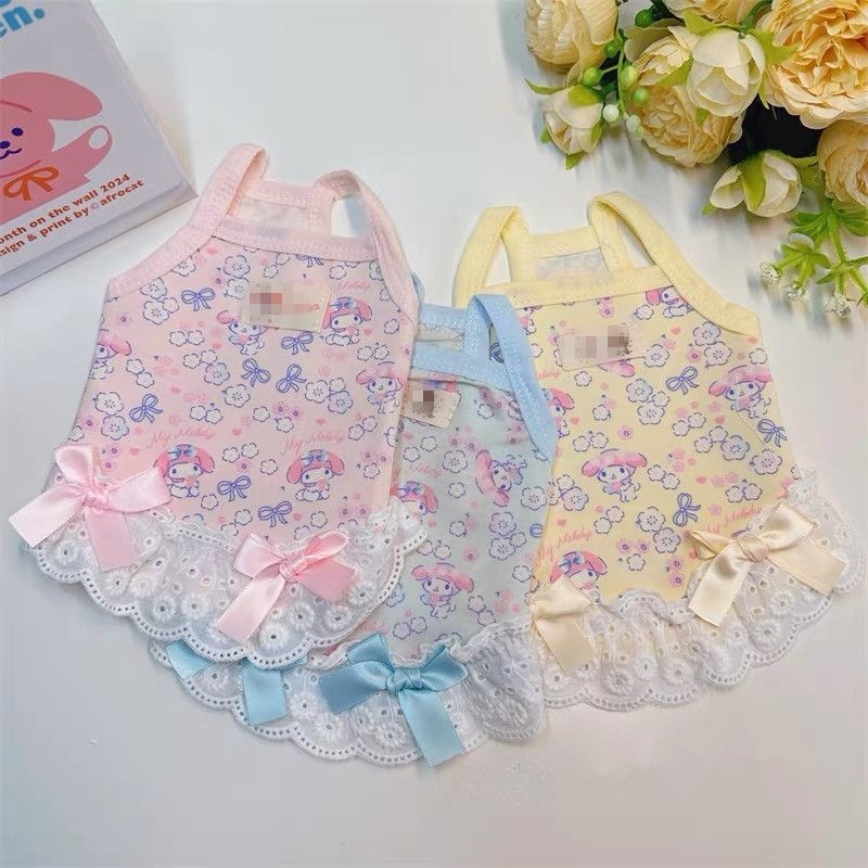 Vesta subțire de vară tip camisolă pentru câini Teacup, rase mici și pisici – stil prințesă