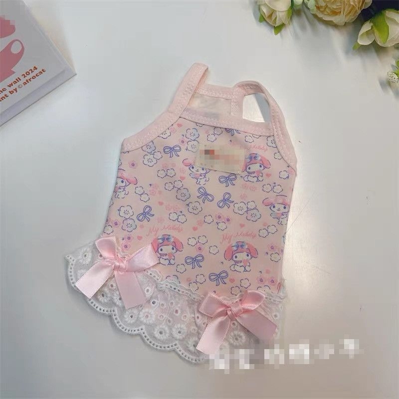 Vesta subțire de vară tip camisolă pentru câini Teacup, rase mici și pisici – stil prințesă