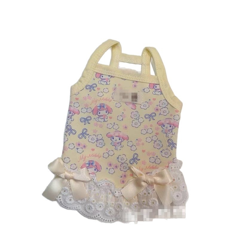 Vesta subțire de vară tip camisolă pentru câini Teacup, rase mici și pisici – stil prințesă