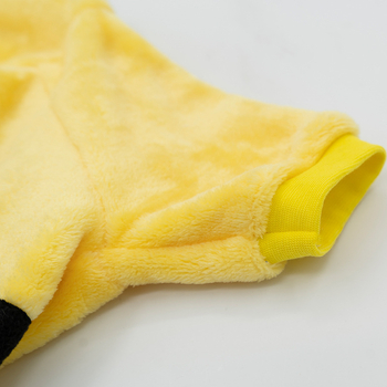 Costum de transformare pentru câini mici, din fleece coral gros, toamnă-iarnă