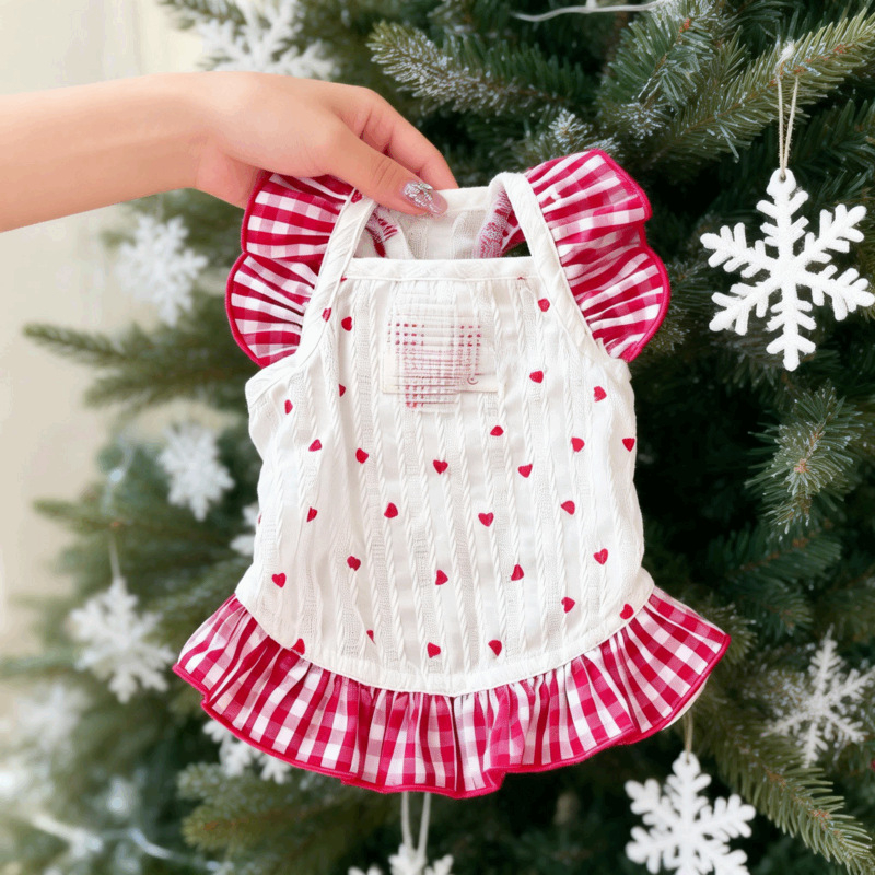 Rochie florală pentru câini și pisici de talie mică — Teddy, Bichon Frisé, Pomeranian, primăvară-vară
