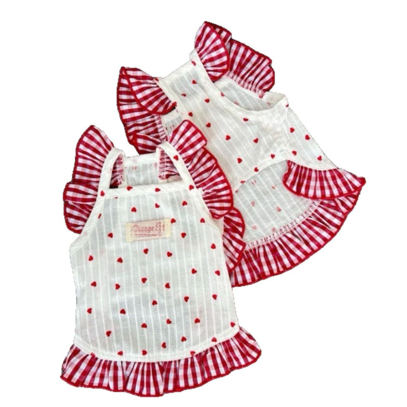 Rochie florală pentru câini și pisici de talie mică — Teddy, Bichon Frisé, Pomeranian, primăvară-vară