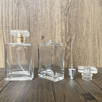 B057-100ml sticlă de parfum cu capac mat, recipient cosmetic gol, portabil
