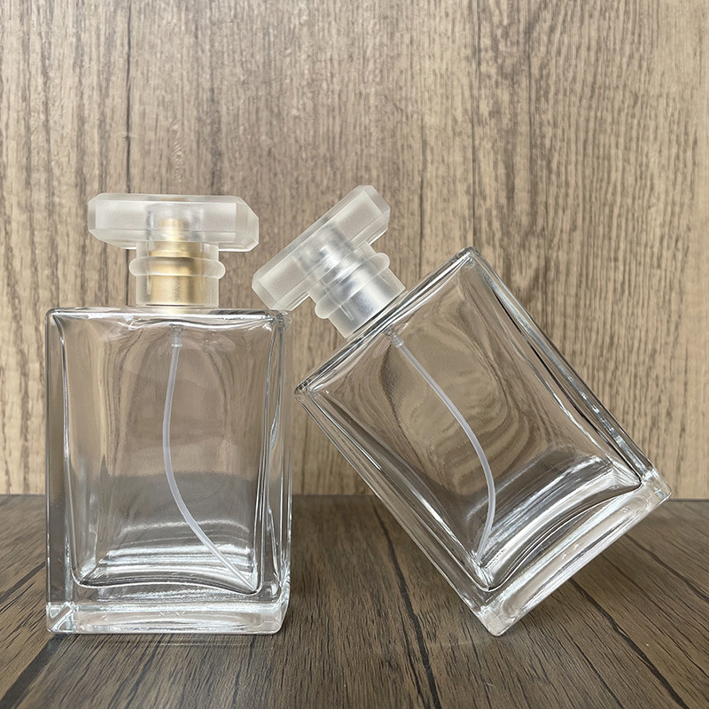 B057-100ml sticlă de parfum cu capac mat, recipient cosmetic gol, portabil