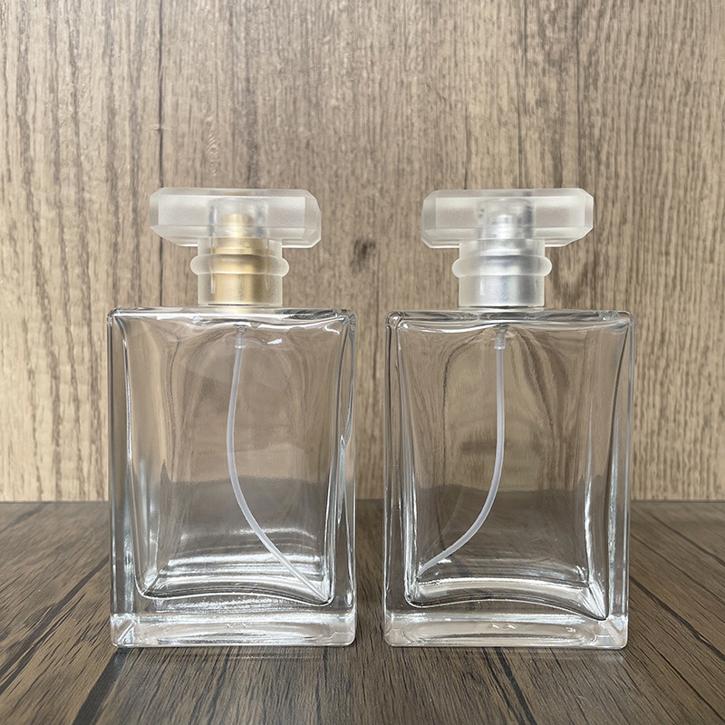 B057-100ml sticlă de parfum cu capac mat, recipient cosmetic gol, portabil
