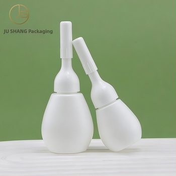 Sticlă albă din plastic PE pentru picături oftalmice 5 ml; recipient dozator cosmetic 10 ml pentru loțiune/essence – ambalaj de probă