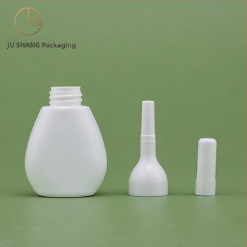 Sticlă albă din plastic PE pentru picături oftalmice 5 ml; recipient dozator cosmetic 10 ml pentru loțiune/essence – ambalaj de probă