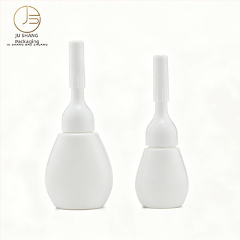 Sticlă albă din plastic PE pentru picături oftalmice 5 ml; recipient dozator cosmetic 10 ml pentru loțiune/essence – ambalaj de probă