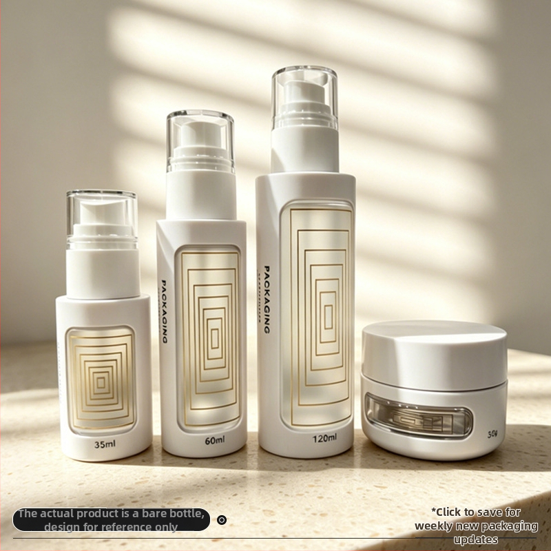 Sticluțe distribuție cosmetice, aspect premium, mat, 50 g, recipient gol pentru cremă/loțiune, pulverizator din plastic