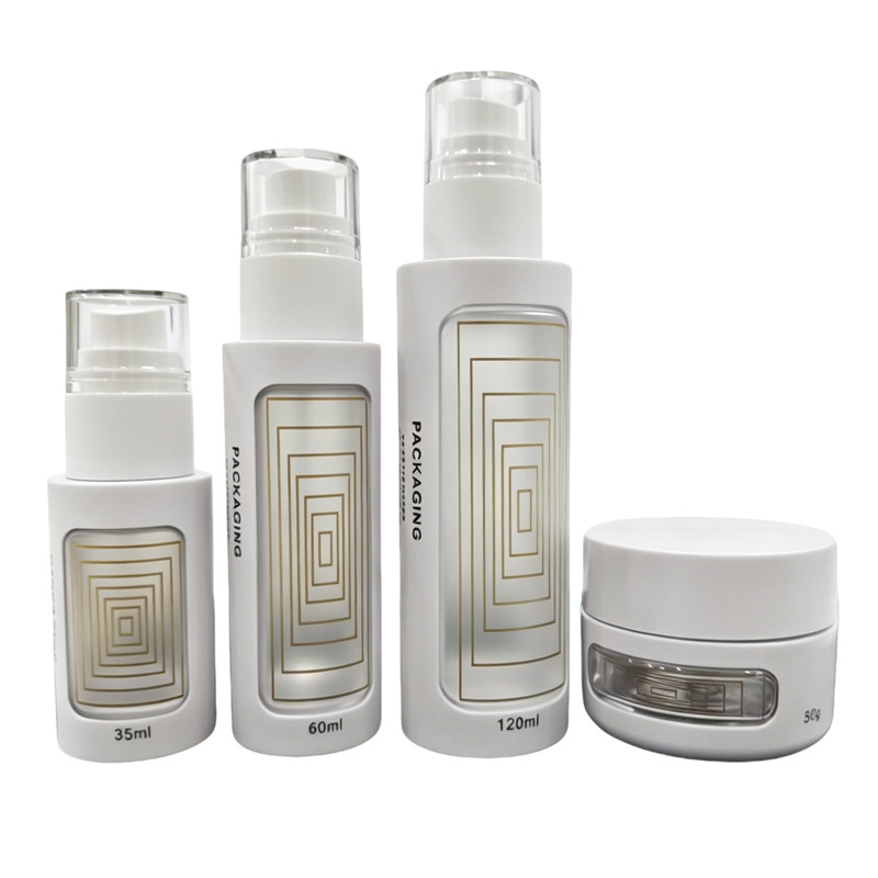 Sticluțe distribuție cosmetice, aspect premium, mat, 50 g, recipient gol pentru cremă/loțiune, pulverizator din plastic