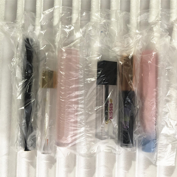 Geantă de mostre cosmetice cu 6 compartimente, pungă transparentă OPP subțire pentru ruj și mascara