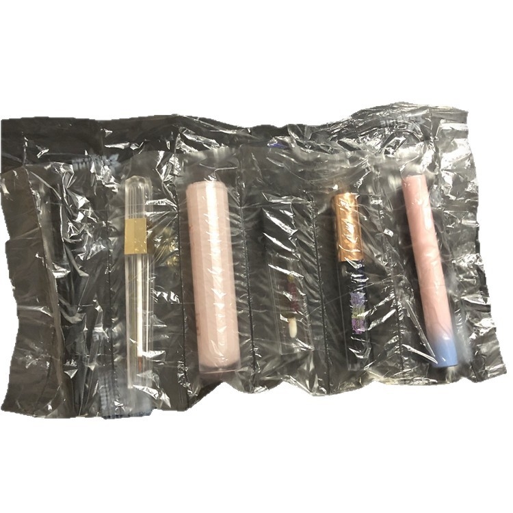 Geantă de mostre cosmetice cu 6 compartimente, pungă transparentă OPP subțire pentru ruj și mascara