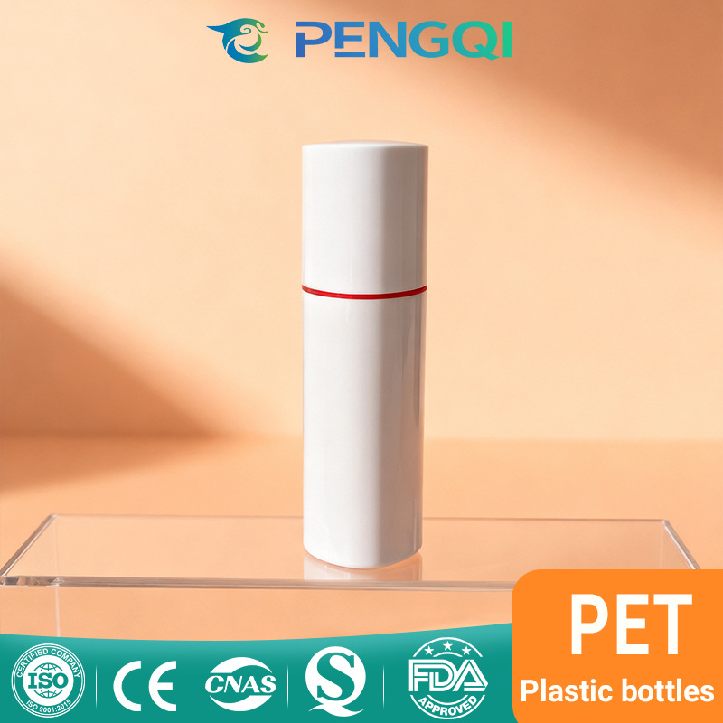 Sticlă PET pentru loțiune cu pompă, formă triunghiulară, 100 ml / 60 ml, ambalaj cosmetic
