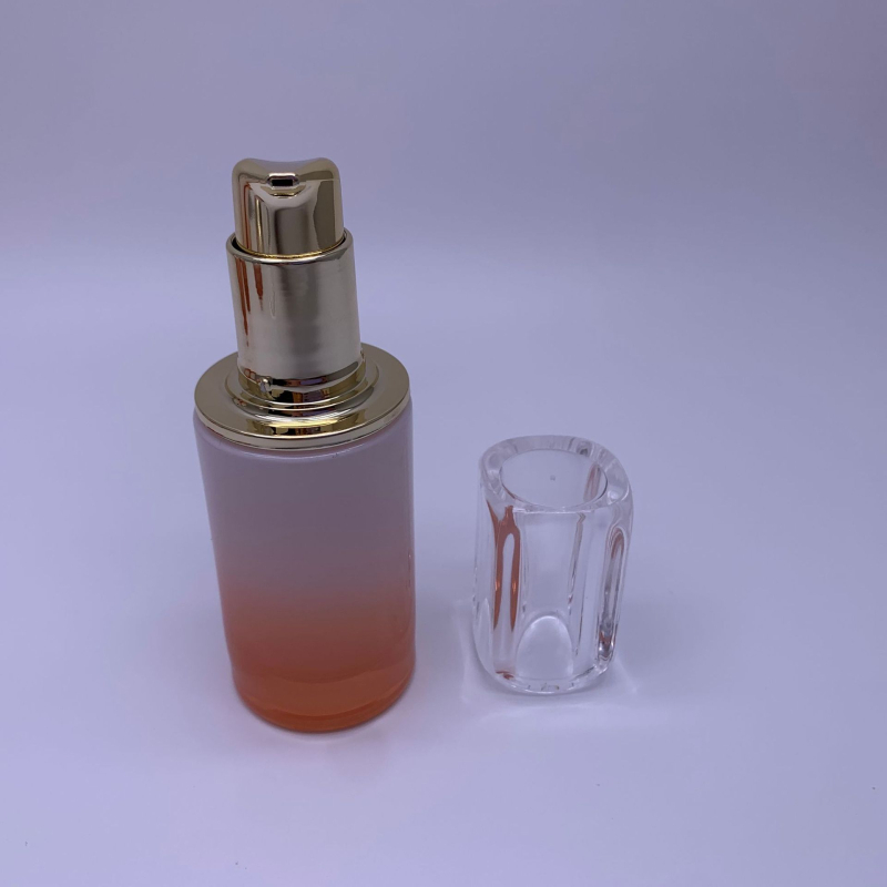 Set de sticluțe din sticlă pentru cosmetic, cu pompă și capace, disponibile în 30 g/50 g și 30–120 ml, pentru cremă, cremă de ochi, ser și loțiune
