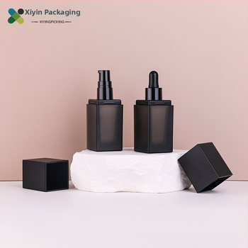 Xiying 15 ml recipient acrilic pentru cosmetice, cu pompă, pipetă pătrată, pentru fond de ten și esenţă