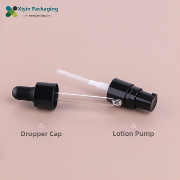 Xiying 15 ml recipient acrilic pentru cosmetice, cu pompă, pipetă pătrată, pentru fond de ten și esenţă
