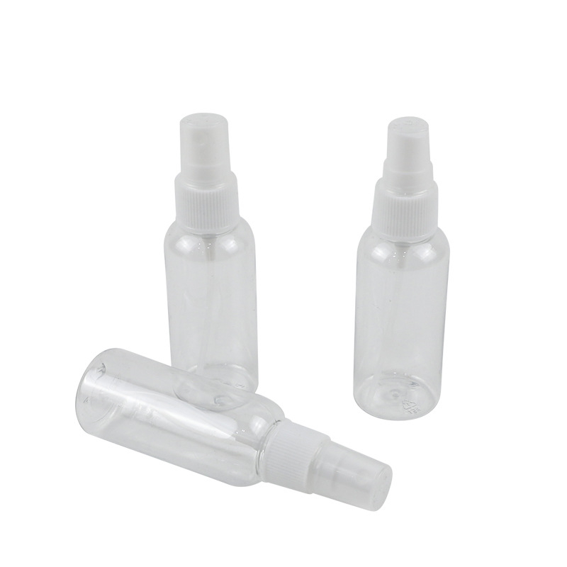 Sticlă de călătorie reutilizabilă, pulverizator transparent cu apăsare, pulverizator din plastic, pulverizator cosmetic pentru uz casnic, sticlă PET pentru ceață fină