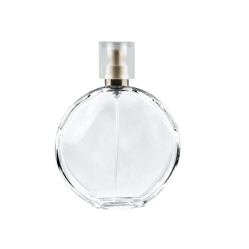 Flacon de parfum din sticlă transparent de 30 ml, cu pulverizator, flacon de probă cosmetic, potrivit pentru serigrafie