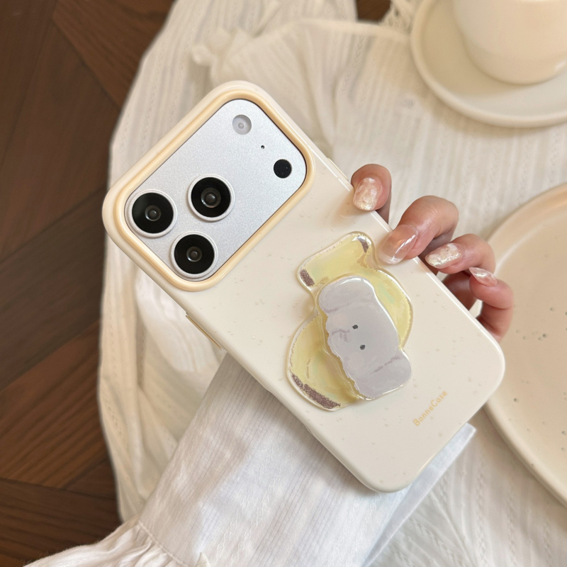 Husă moale din TPU cu design desen animat, cu animal rotativ, pentru iPhone 17, 16 Pro, 15, 14 și 13, disponibilă în roz, verde, albastru și alb antic.
