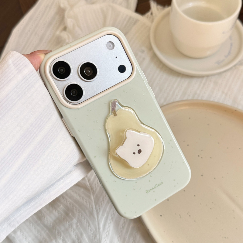 Husă moale din TPU cu design desen animat, cu animal rotativ, pentru iPhone 17, 16 Pro, 15, 14 și 13, disponibilă în roz, verde, albastru și alb antic.