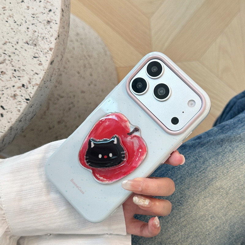 Husă moale din TPU cu design desen animat, cu animal rotativ, pentru iPhone 17, 16 Pro, 15, 14 și 13, disponibilă în roz, verde, albastru și alb antic.