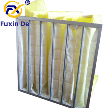 Filtru de aer de eficiență medie, tip sac F8, cadru din aluminiu pentru sistem de ventilație, element filtrant lavabil