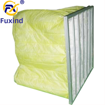 Filtru de aer de eficiență medie, tip sac F8, cadru din aluminiu pentru sistem de ventilație, element filtrant lavabil