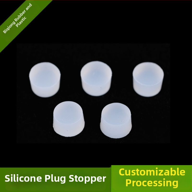 Plug de silicon pentru etanșare și absorbție a vibrațiilor la mobilier și electrocasnice, cap de ciupercă, dop cilindric din silicon, formă în T