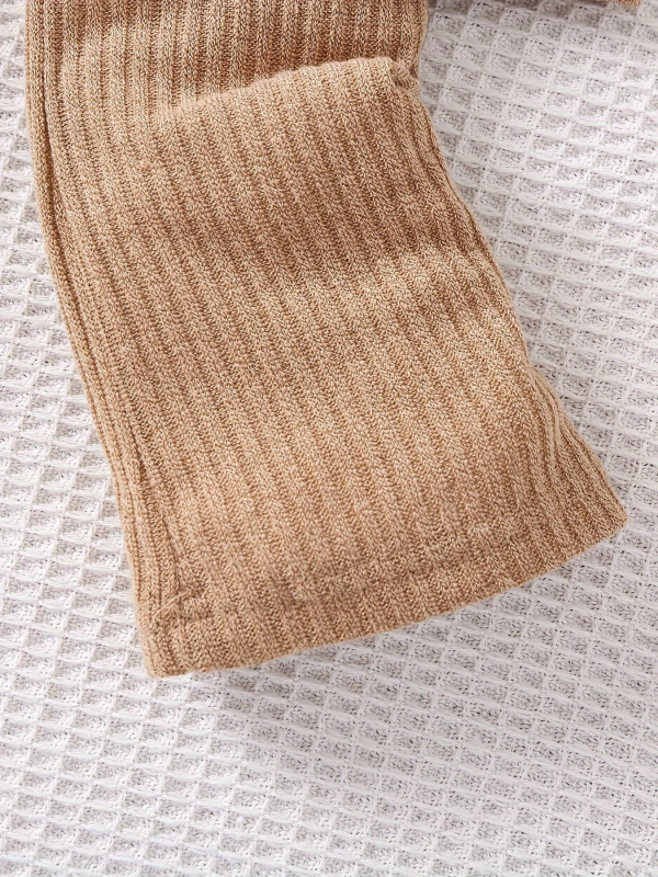 Set de două piese pentru fetițe, toamnă: vestă solidă și pantaloni