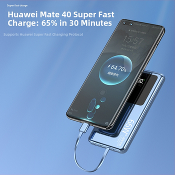 Power bank portabil de 66W cu încărcare rapidă, 20000mAh