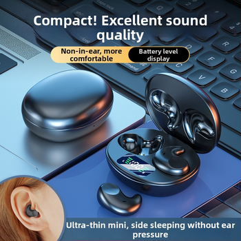 Căști cu transmisie osoasă pentru somn, Bluetooth wireless, montate la ureche, nu în ureche, reducere zgomot