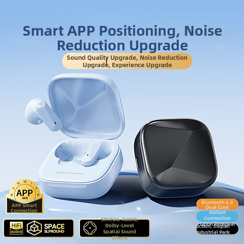 Căști Bluetooth German Berlin Sound, fără fir, in-ear, cu poziționare prin aplicație, baterie de durată lungă, sunet de înaltă calitate, anulare zgomot, fără scurgeri de sunet