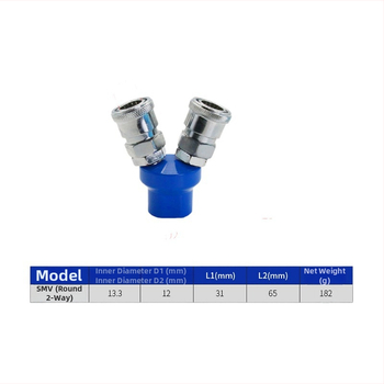 Conector rapid tip C cu push-in pentru pneumatice; tee rotund, tee cu două căi și tee drept; conectori cu auto-blocare SMY SMV; componente pneumatice