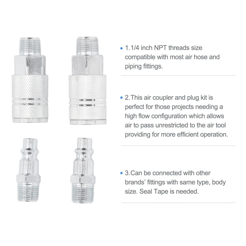 Conector pneumatic NPT pentru țevi de aer