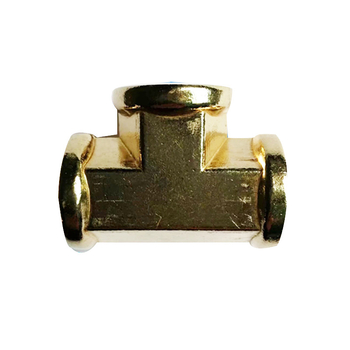 Conector din alamă cu filet NPT femel, 3 căi, component pneumatic