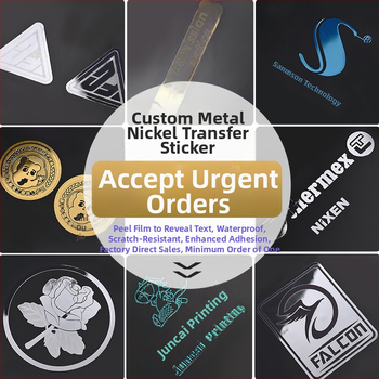 Etichete metalice personalizate, foi de nichel și plăci cu logo ultra-subțiri prin electrocast