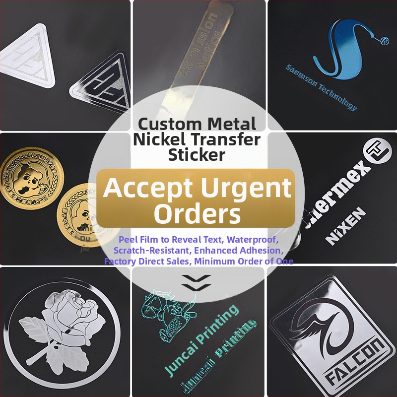 Etichete metalice personalizate, foi de nichel și plăci cu logo ultra-subțiri prin electrocast