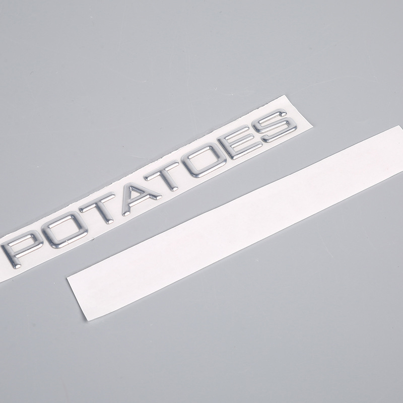 Tăbliță cu litere 3D din plastic, electroplacate – etichetă moale pentru logo-ul de pe spatele mașinii – turnare prin injecție, personalizabil