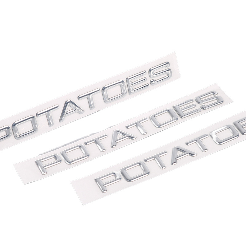 Tăbliță cu litere 3D din plastic, electroplacate – etichetă moale pentru logo-ul de pe spatele mașinii – turnare prin injecție, personalizabil