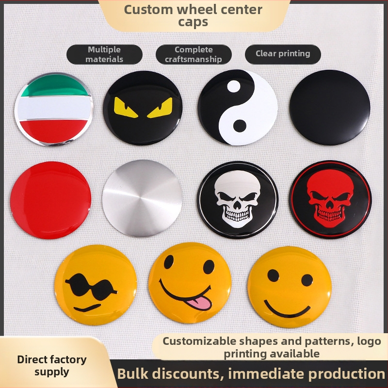 Etichete metalice personalizate pentru volan, etichete pentru capacele de centru și logo-uri personalizate
