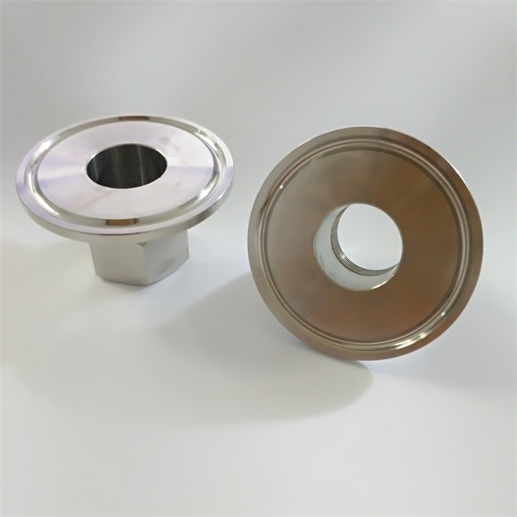 Conector hexagonal din oțel inoxidabil cu filet intern, clasă sanitară 304, tip clemă, pentru conducte filetate, montaj rapid