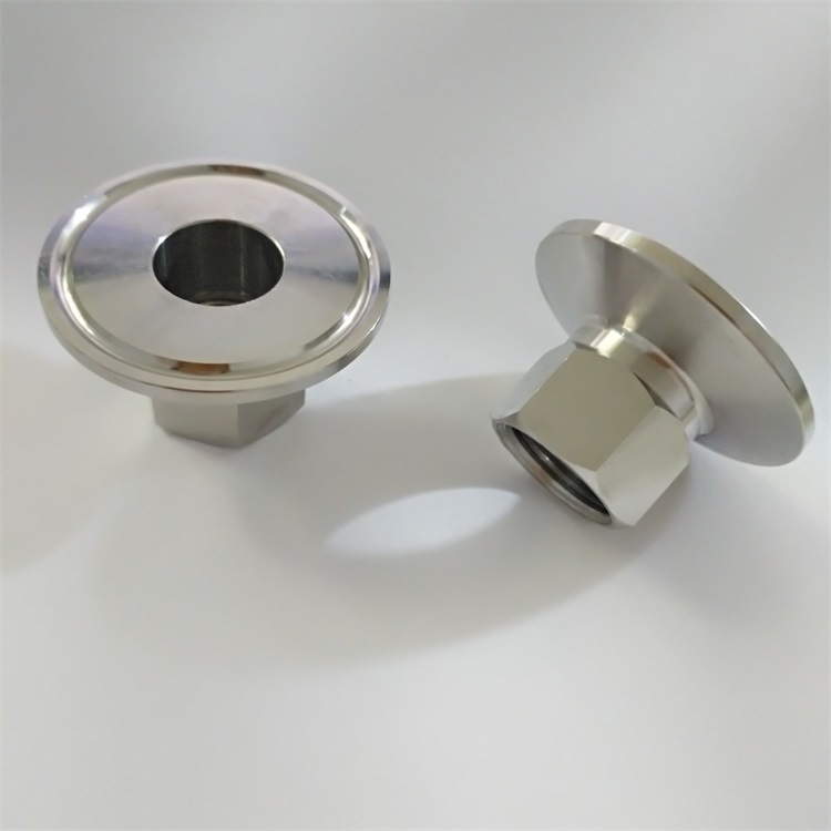 Conector hexagonal din oțel inoxidabil cu filet intern, clasă sanitară 304, tip clemă, pentru conducte filetate, montaj rapid