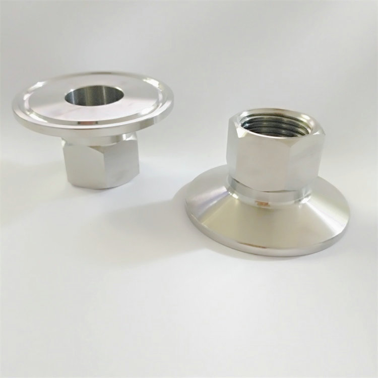 Conector hexagonal din oțel inoxidabil cu filet intern, clasă sanitară 304, tip clemă, pentru conducte filetate, montaj rapid