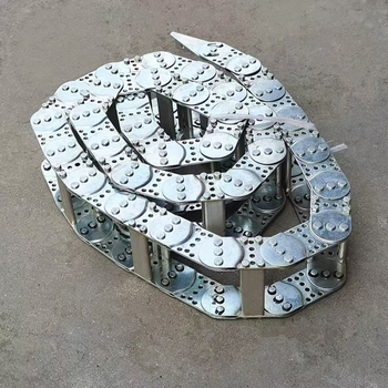 TL95 TL125 Lanț pentru cabluri pentru mașină-unelte, oțel-aluminiu, tip pod, complet închis