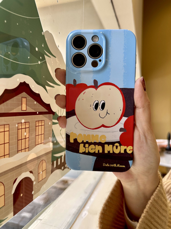 Stil Instagram: husă pentru iPhone 15 cu cățeluș și pisicuță drăguțe, protecție totală, carcasă dură cu folie