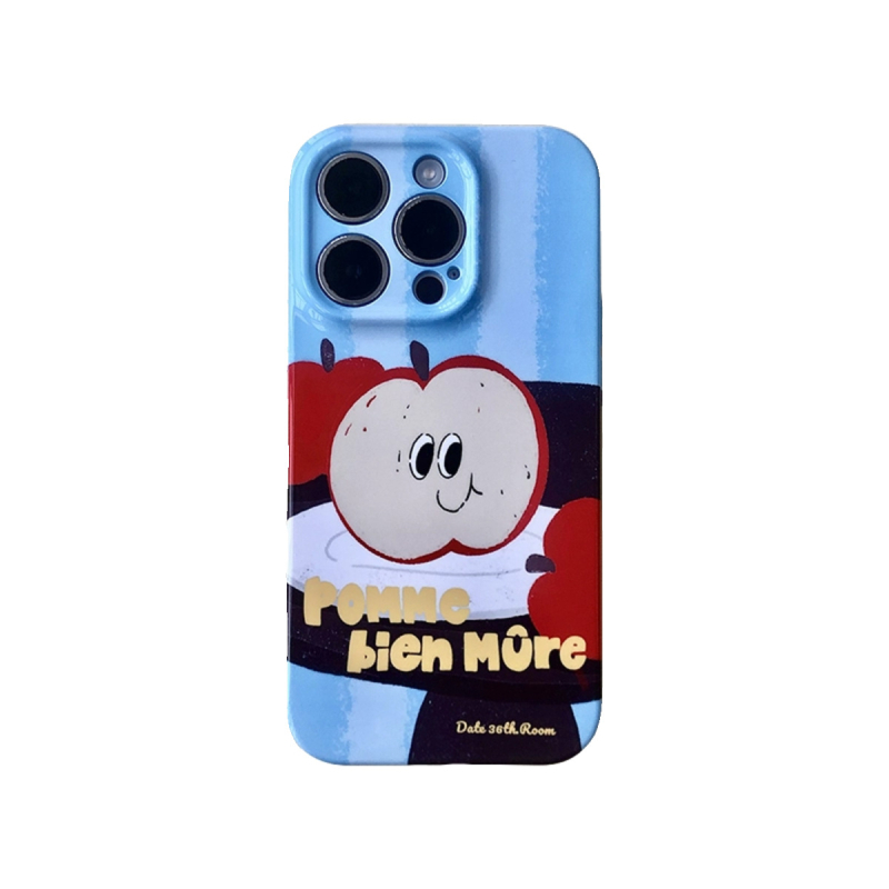 Stil Instagram: husă pentru iPhone 15 cu cățeluș și pisicuță drăguțe, protecție totală, carcasă dură cu folie