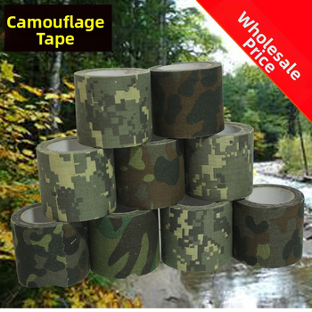 Bandă din pânză camuflaj, 10 m, pentru exterior – mascare pentru vânătoare