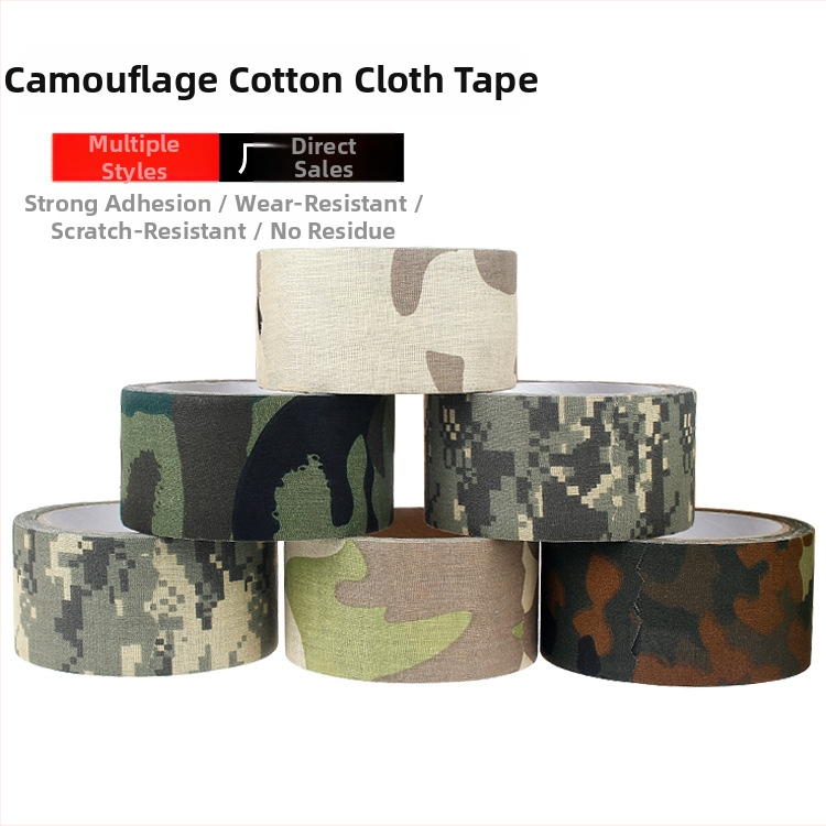 Bandă din pânză camuflaj, 10 m, pentru exterior – mascare pentru vânătoare