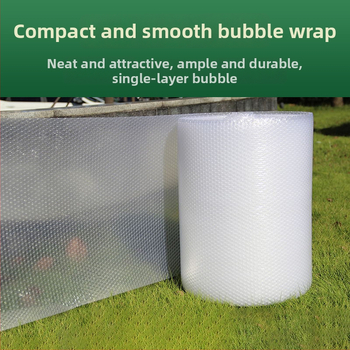 Rolă de film cu bule – material nou pentru ambalare, lățime 20 cm, lungime 45 m, grosime 4 mm, bule medii, diametru 1 cm, transparent, pentru ambalare și transport.
