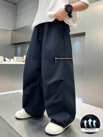 Pantaloni de vară anti țânțari pentru băieți, ușori, croială dreaptă, cargo casual, model 2026